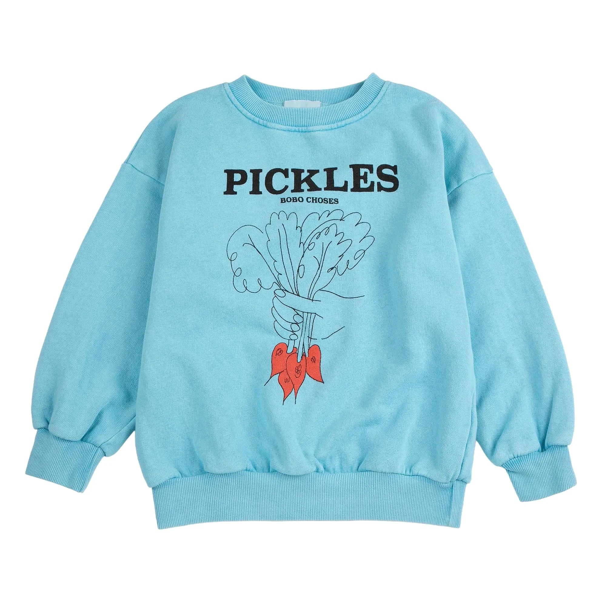 Bobo Choses - Sudadera de algodón orgánico Pickles | Azul claro