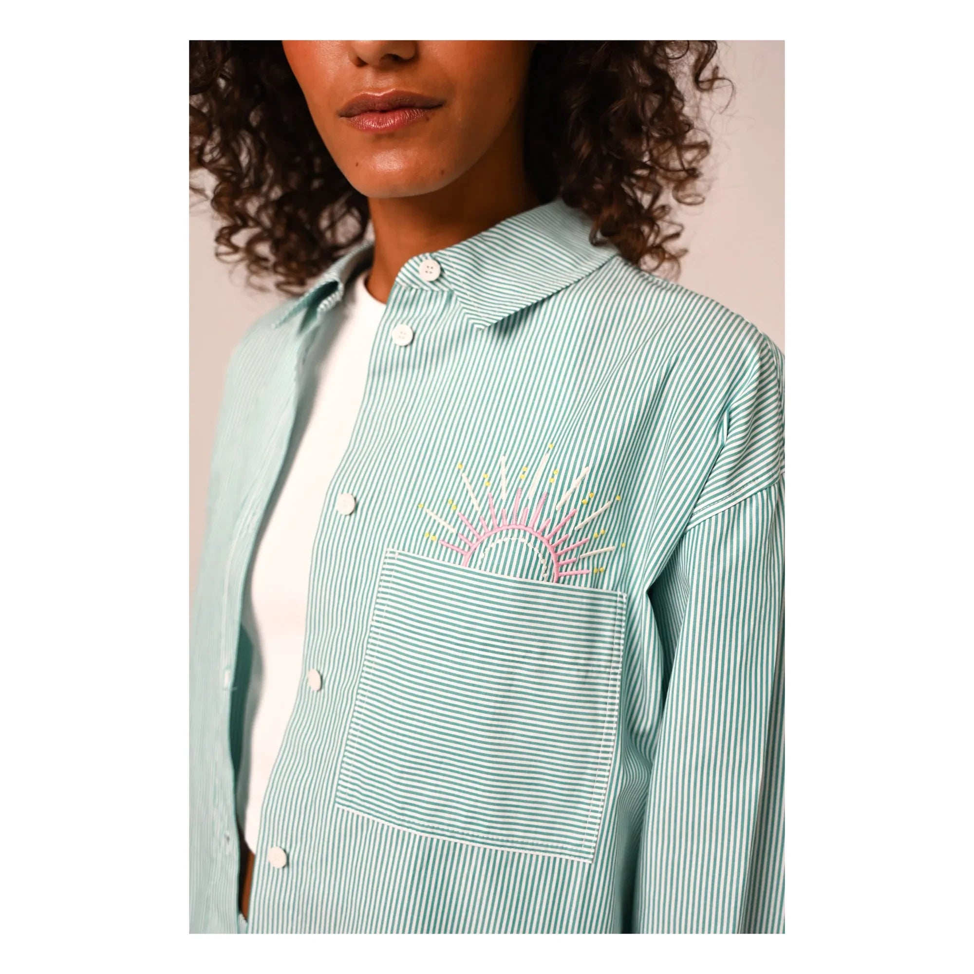 Sacrécoeur - Andrea Inti Camisa popelina | Verde