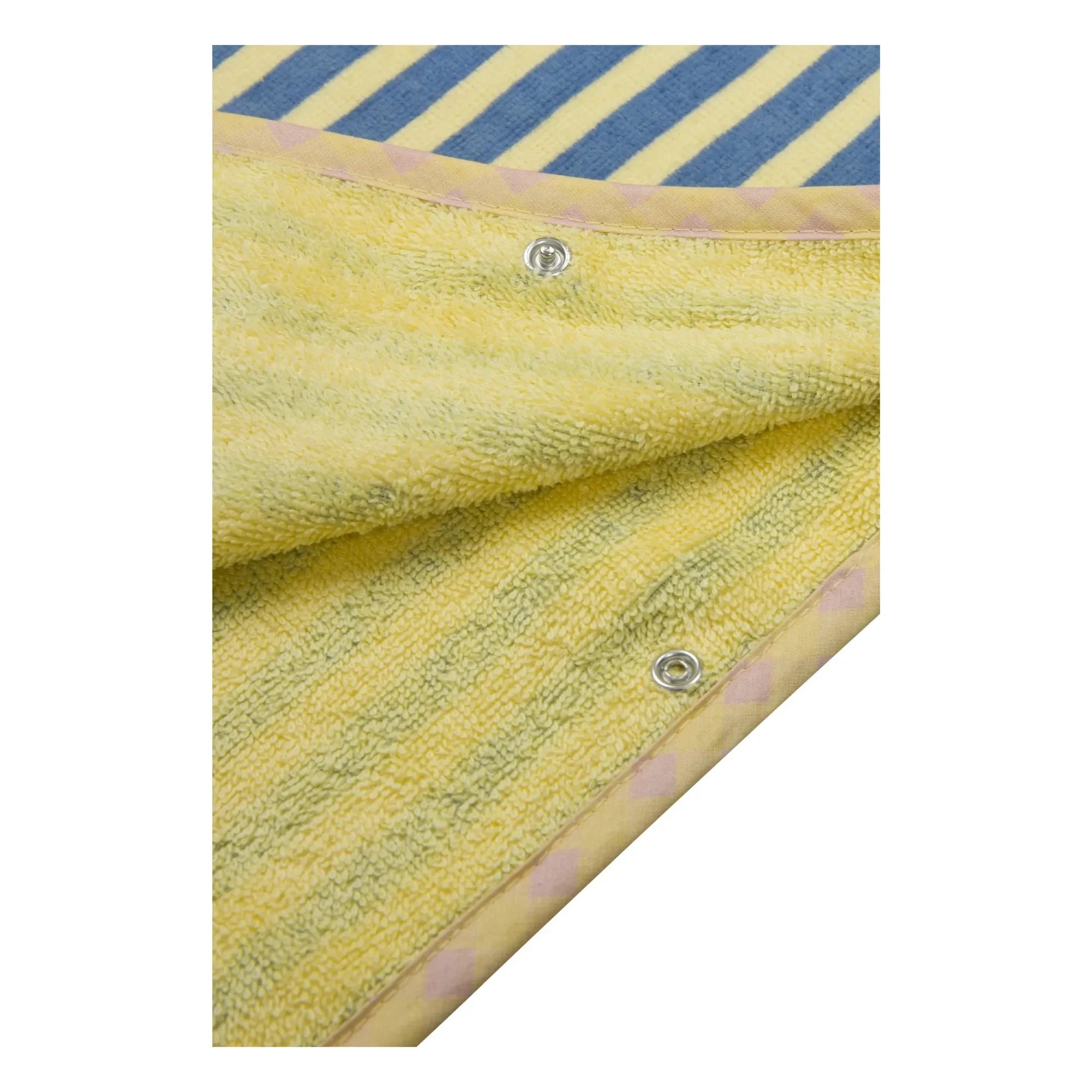 Jera Mini - Poncho de toalla a rayas | Amarillo claro