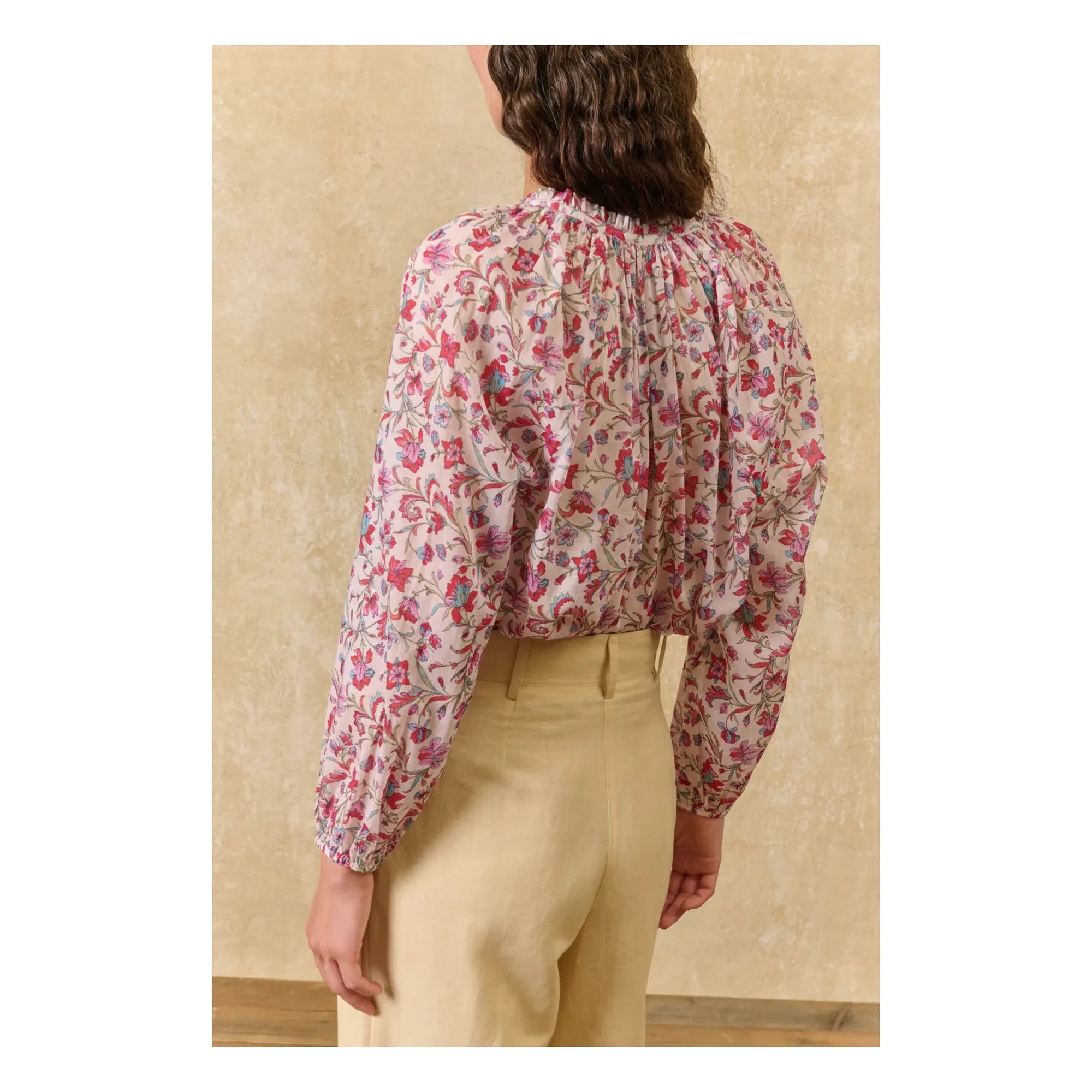 Louise Misha - Blusa Nicoliana de Algodón Orgánico | Rosa