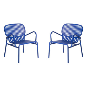 Petite Friture - Sillón de fin de semana - Juego de 2 | Azul