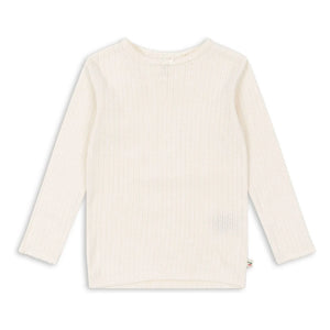 Konges Sløjd - Camiseta Minnie Pointelle de algodón orgánico | Crudo