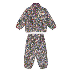 Petit Stella - Çiçek Desenli Polar Set | Mor