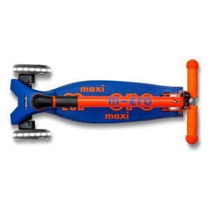 Patinete Micro - Maxi Plegable Neón LED | Naranja