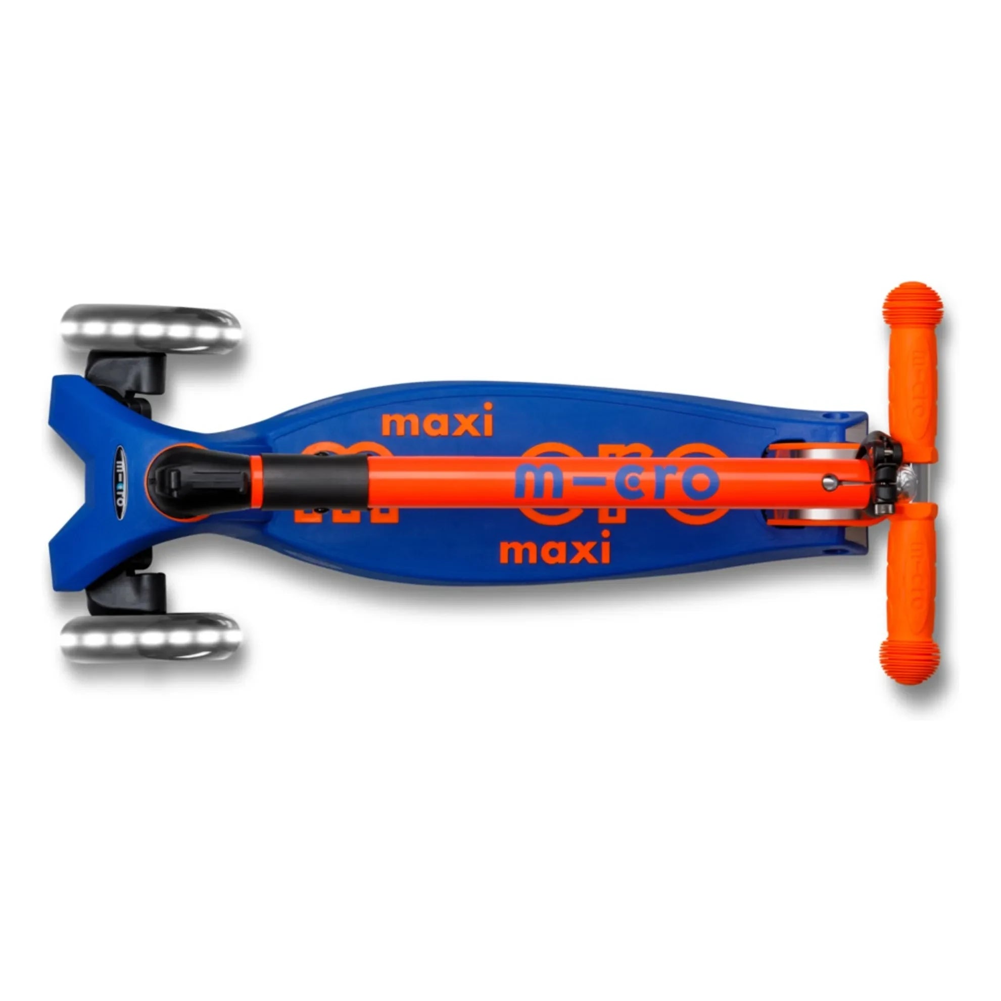 Patinete Micro - Maxi Plegable Neón LED | Naranja