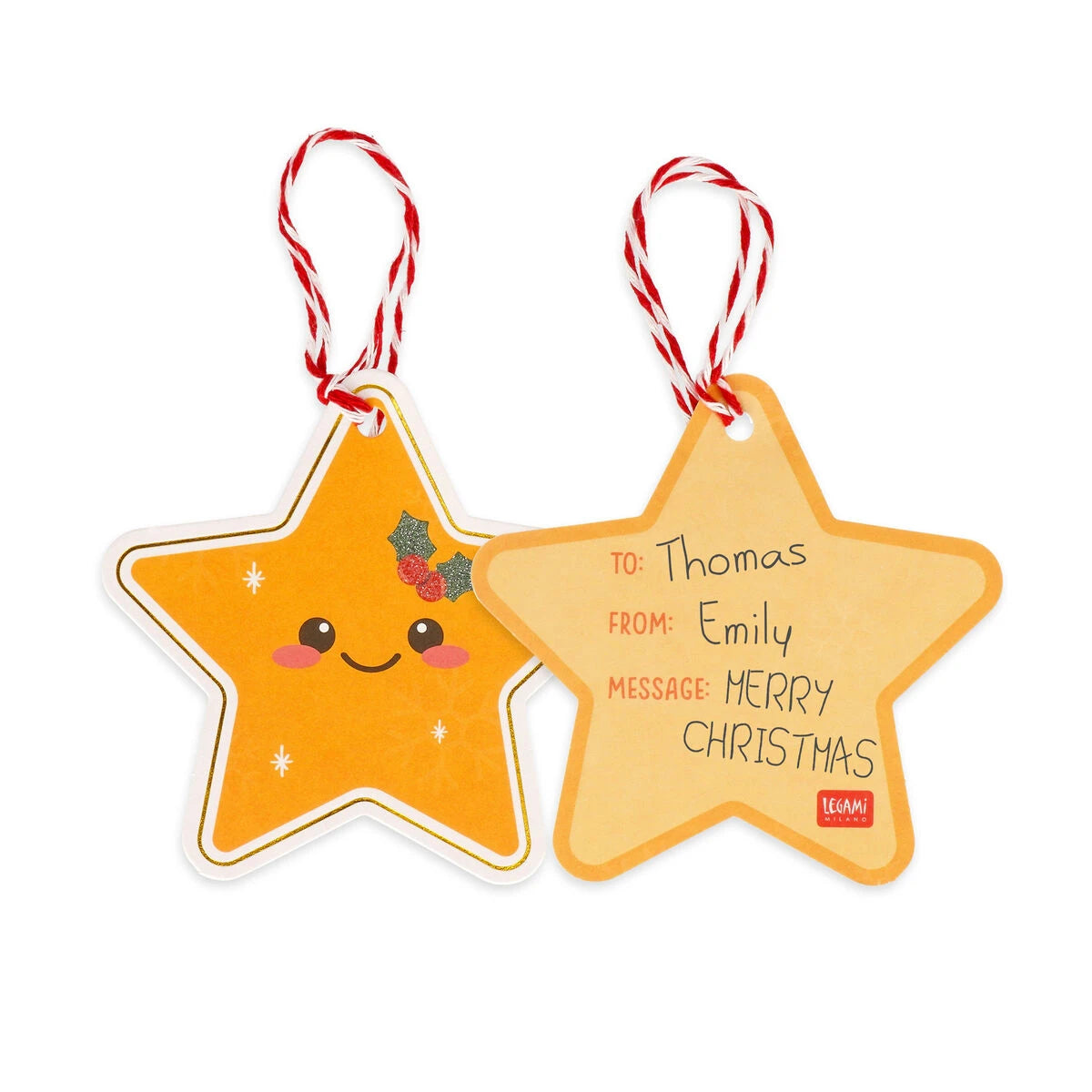 Legami - Set de 10 Etiquetas de Regalo de Navidad