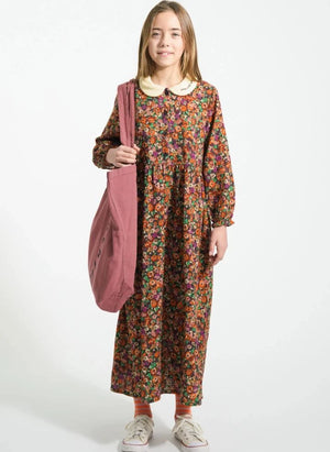 Piupiuchick - Çiçekli Claudine Yaka Uzun Elbise | Siyah