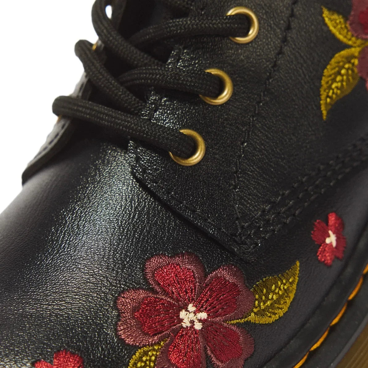 Dr Martens - 1460 J Bağcıklı Çiçekli Botlar | Siyah