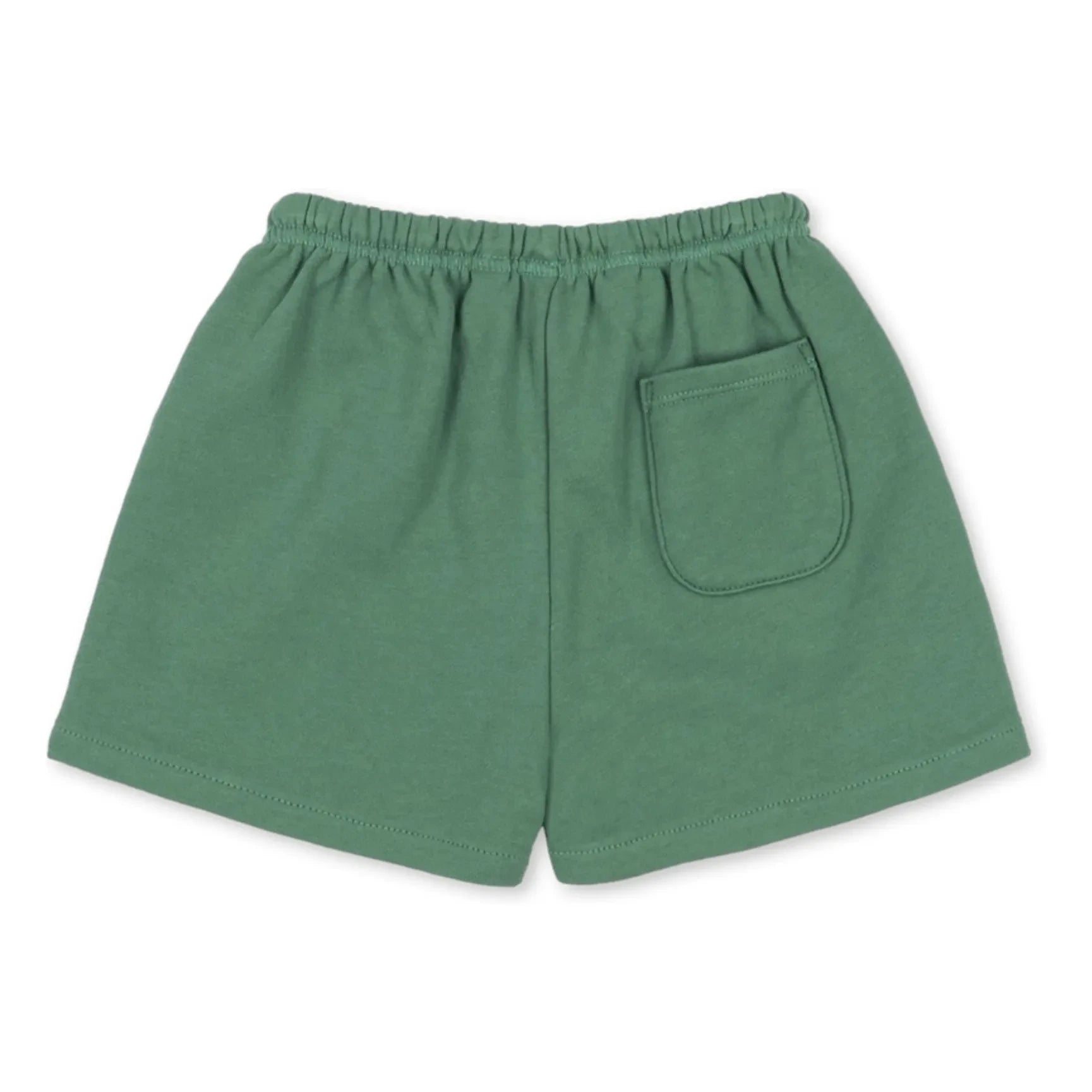 Konges Sløjd - Pantalones cortos de chándal con puntos de algodón orgánico unisex | Verde