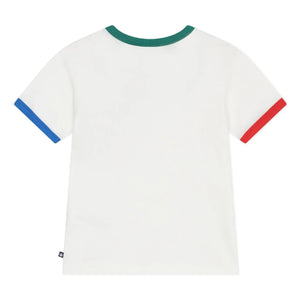 Petit Bateau - Camiseta ancha color block | Blanco