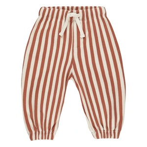 Rylee + Cru - Jogger rayado | Rojo ladrillo