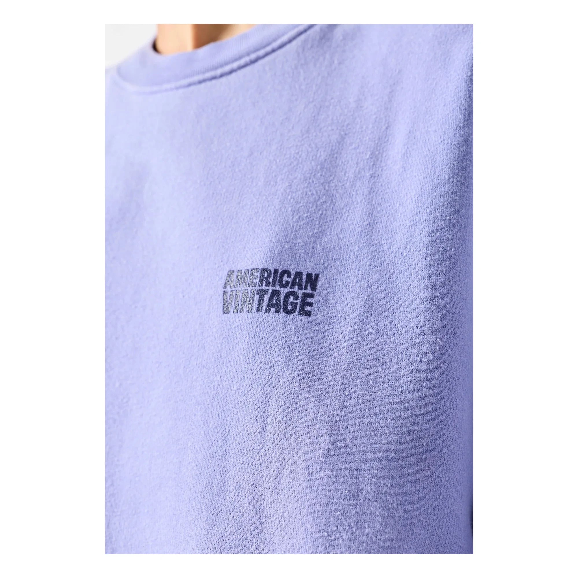 American Vintage - Sudadera de algodón Plizzy | Lavanda
