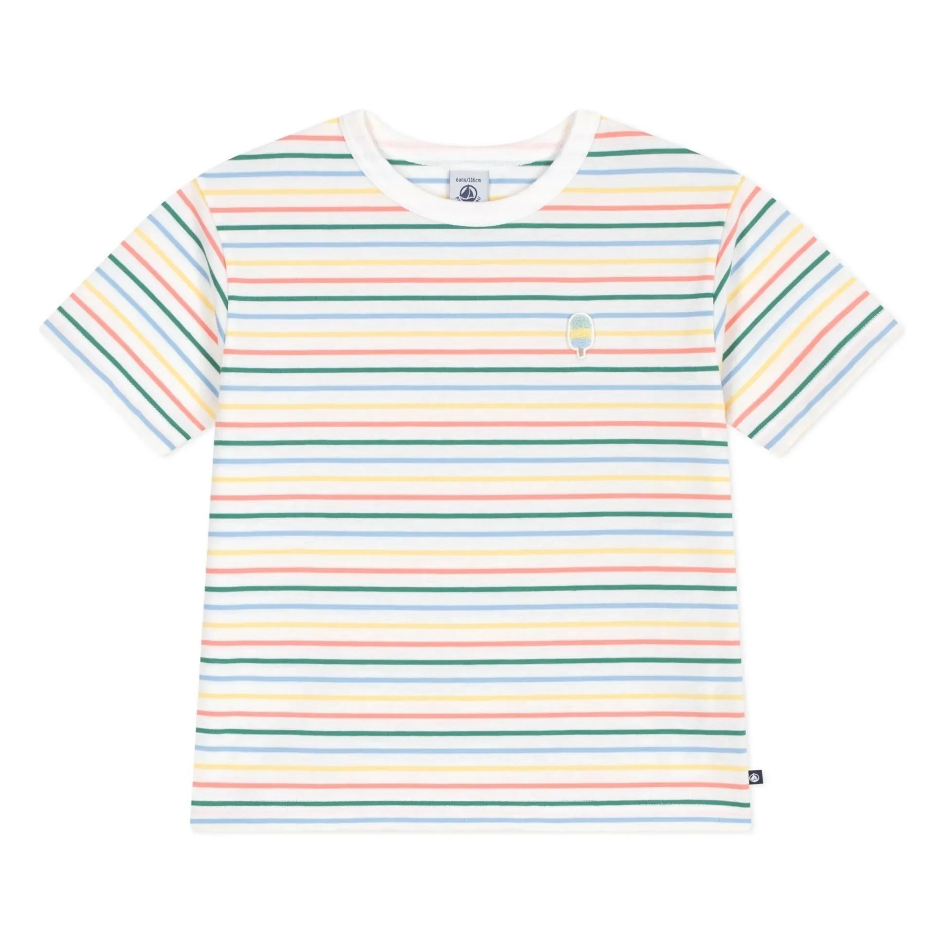 Petit Bateau - Camiseta Rayas | Amarillo