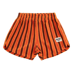 Bobo Choses - Shorts de toalla a rayas | Naranja