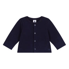 Petit Bateau - Cárdigan de algodón orgánico | Azul noche