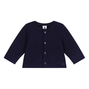 Petit Bateau - Cárdigan de algodón orgánico | Azul noche