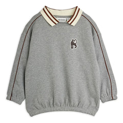Mini Rodini - Sudadera Panther de algodón orgánico | Gris jaspeado