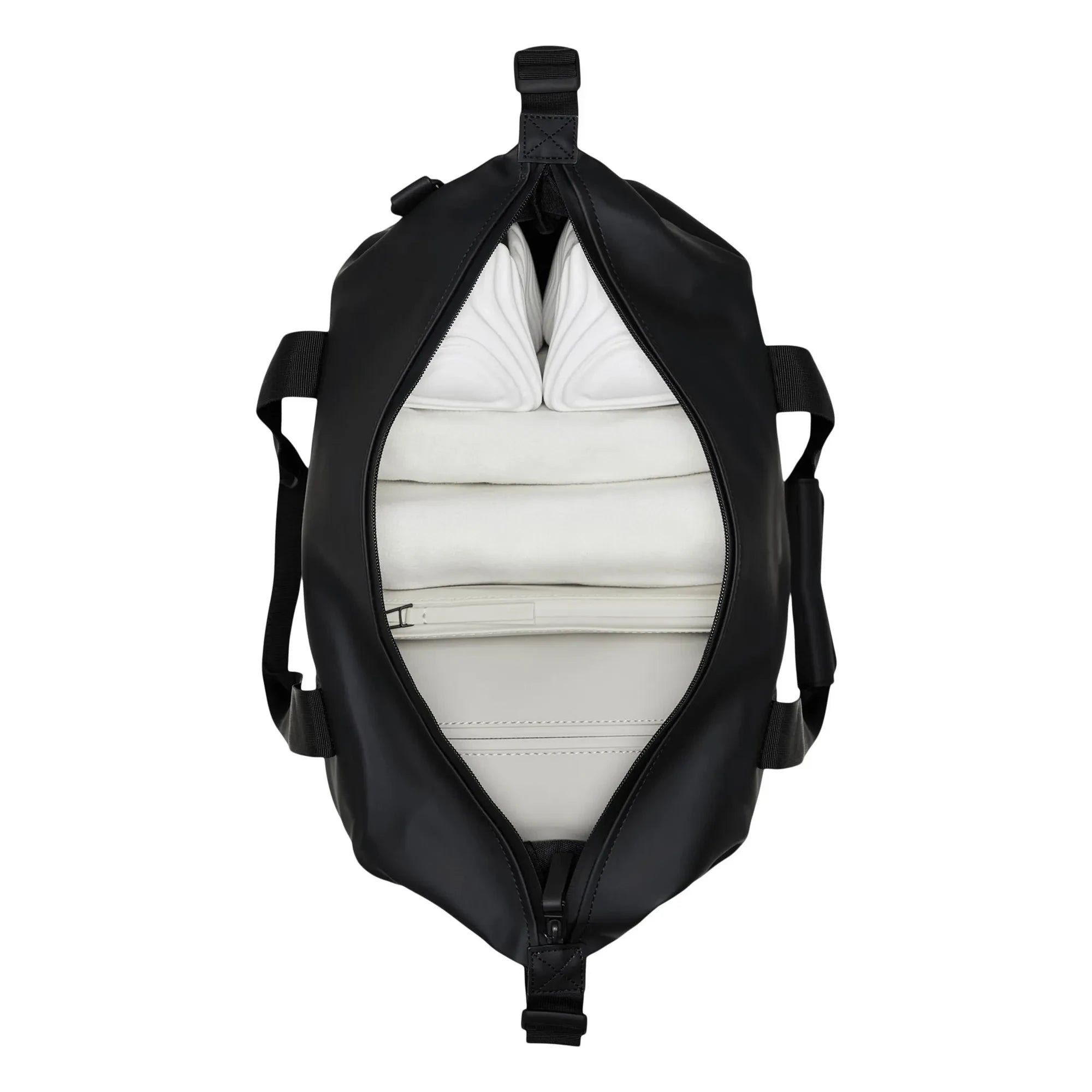 Rains - Bolsa de Fin de Semana Pequeña Hilo W3 | Negro