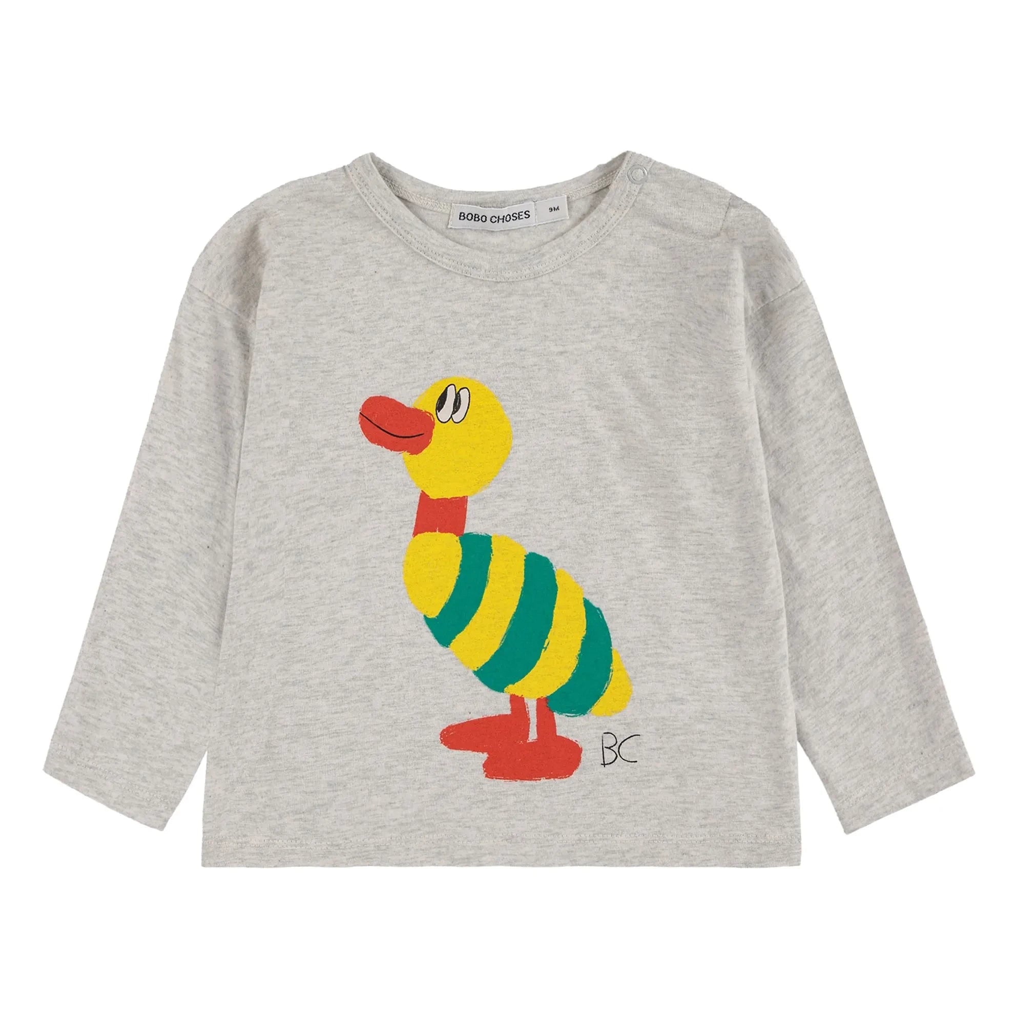 Bobo Choses - Camiseta pato | Gris jaspeado