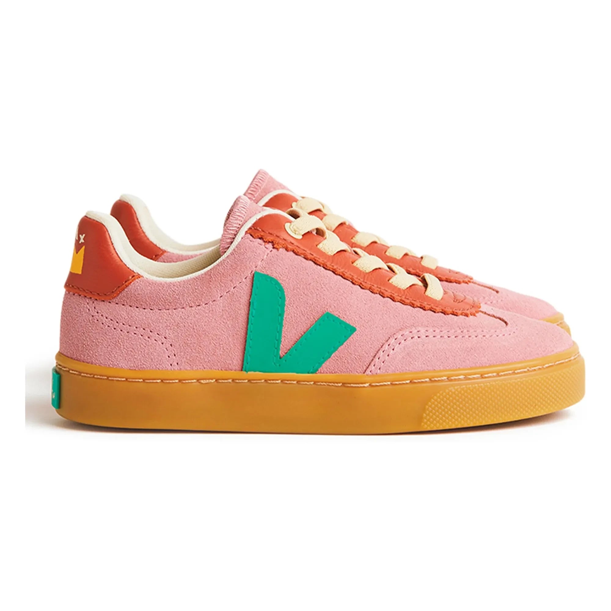 Veja - Veja x Jelly Mallow Zapatillas de ante con cordones Little Volley | Rosa