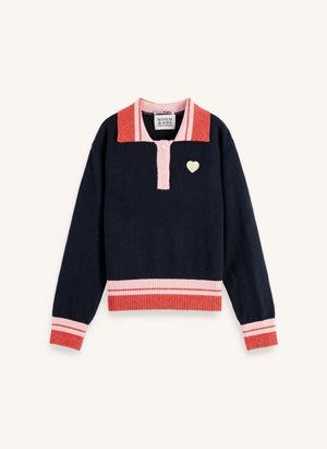 Scotch & Soda - Polo yaka kazak | Lacivert