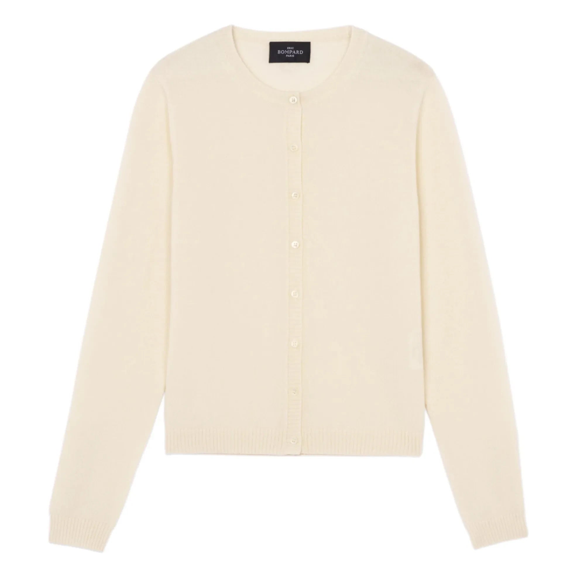 Bompard - Cárdigan de cachemira con botones color crema
