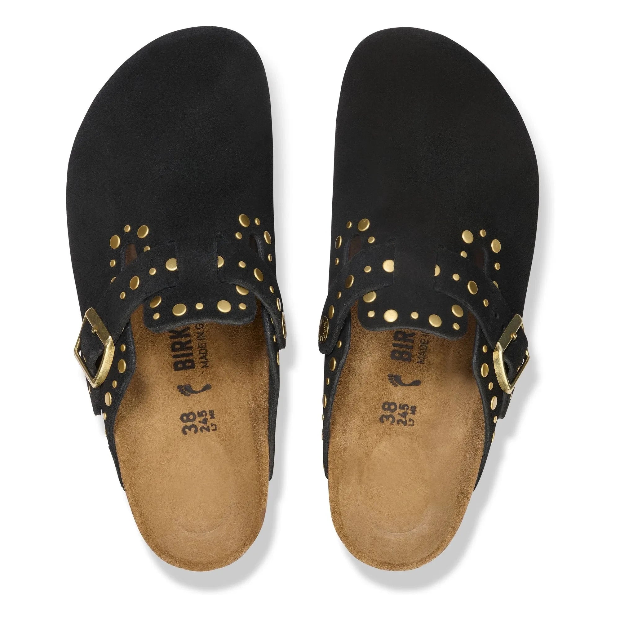 BIRKENSTOCK - Zuecos Boston Rivet Suecia | Negro
