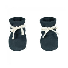 Gray Label - Zapatillas de bebé de algodón orgánico | Gris azulado