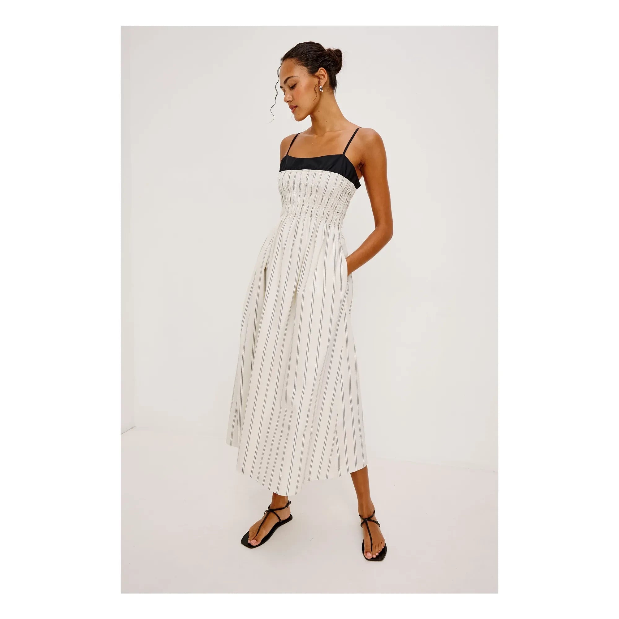 Rails - Vestido a Rayas Primrose | Blanco