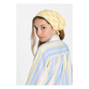 Smallable Kid - Vestido camisero de rayas Leya | Azul claro