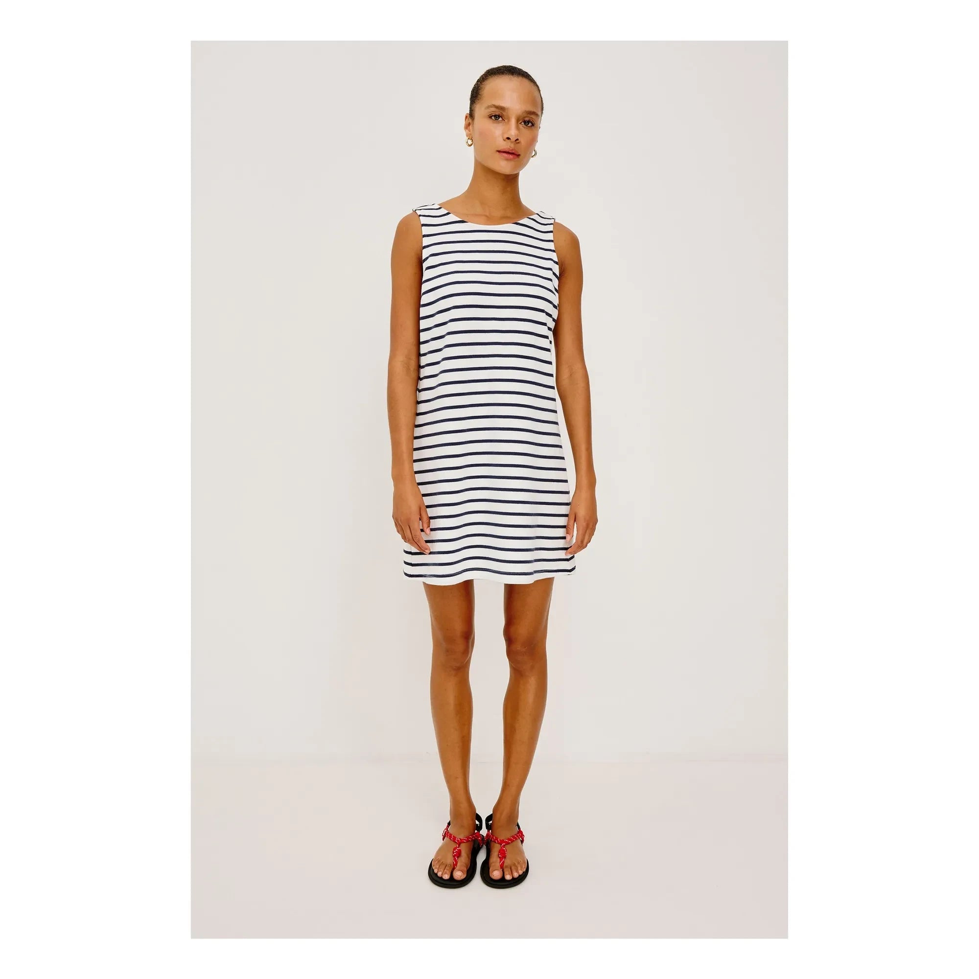 Rails - Kaylee Vestido Marinero de Algodón | Marfil
