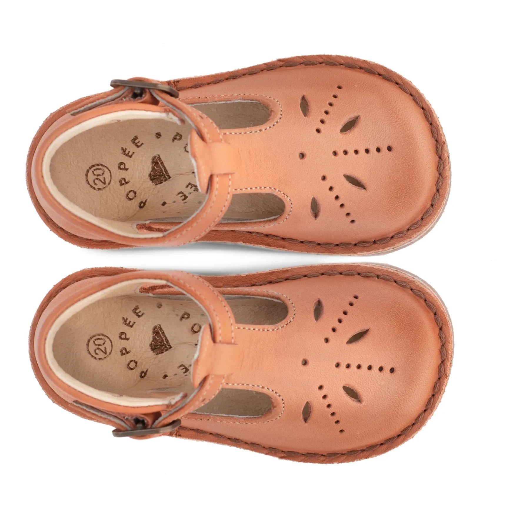 Poppée - Zapatos Mary Jane con Tacón Bajo | Camel