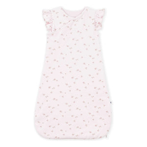 Petit Bateau - Fleurie Velours Organik Pamuk Uyku Tulumu | Pudra Pembe