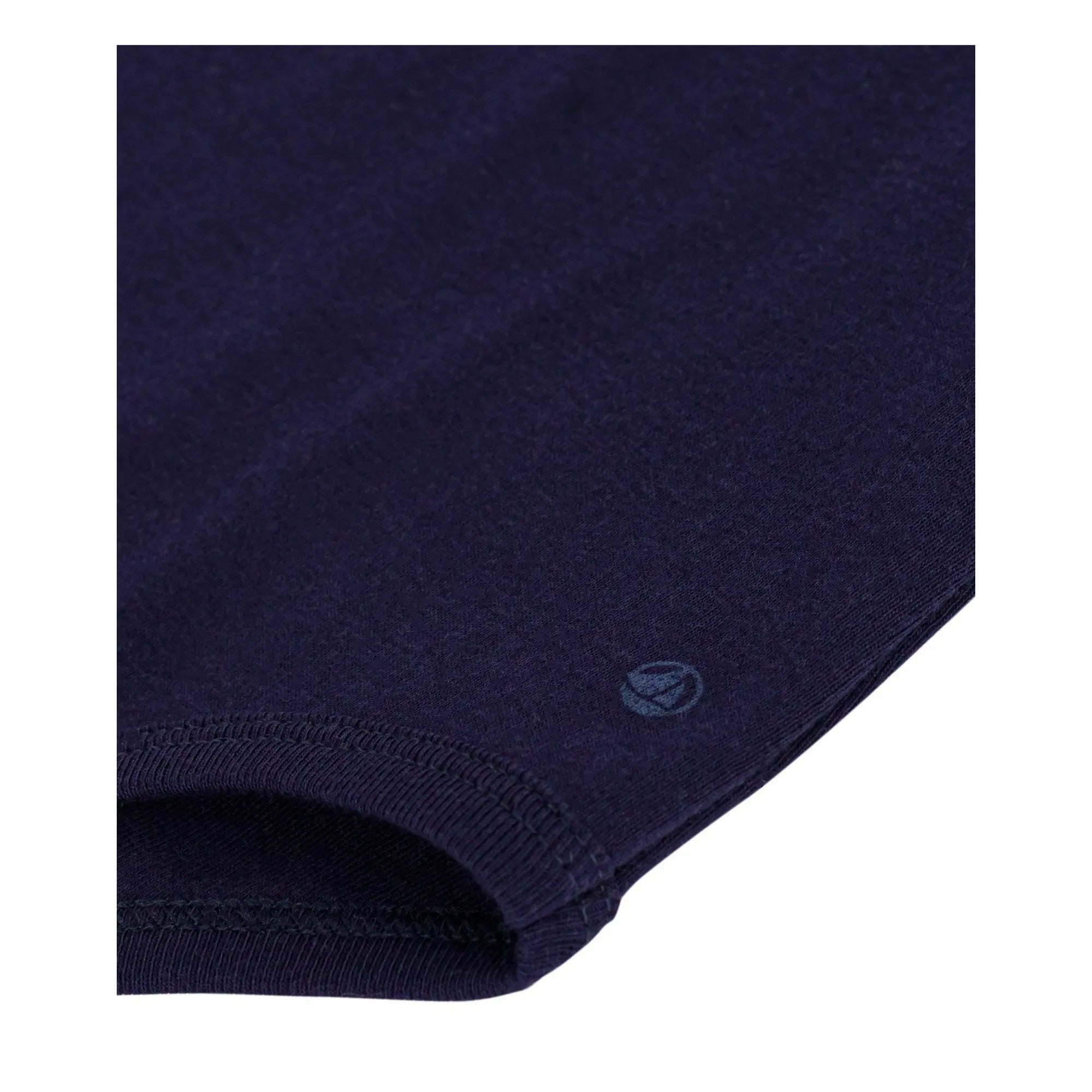 Petit Bateau - Body de cuello alto de algodón orgánico | Azul noche