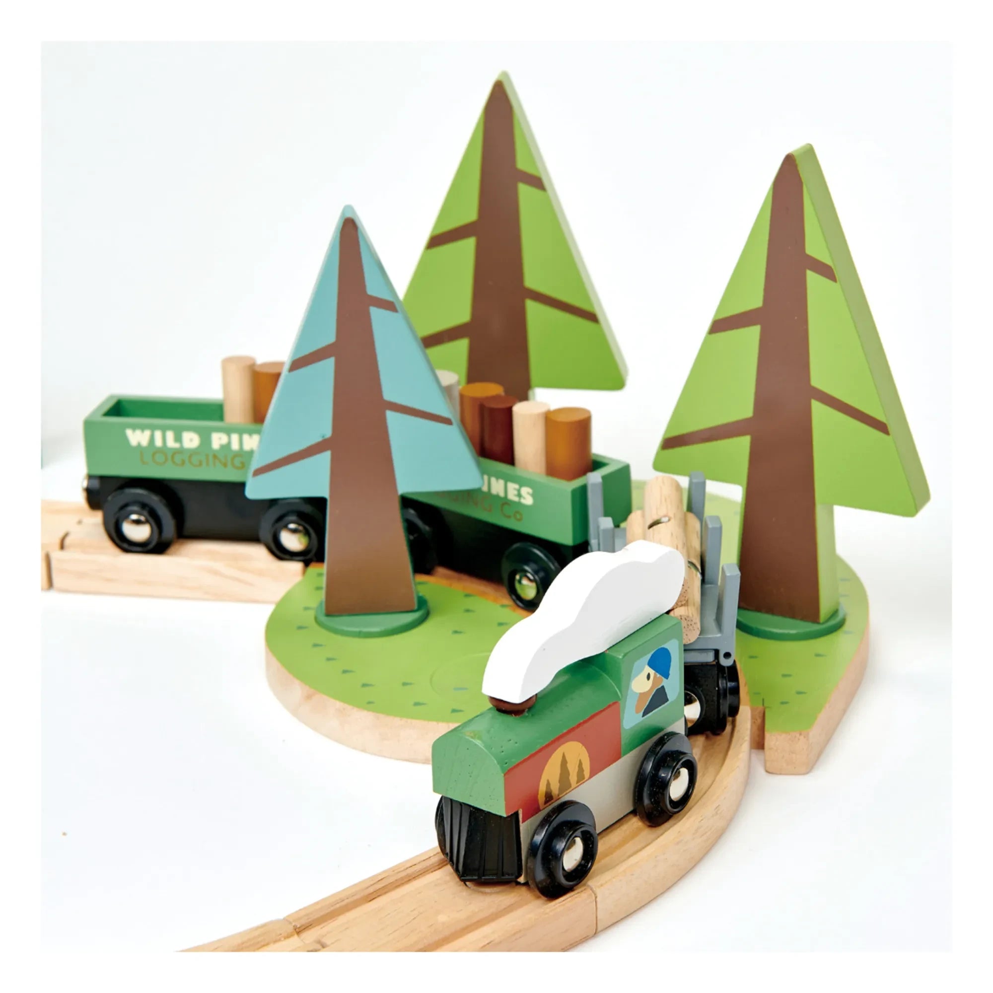 Tender Leaf Toys - Set de Tren de Pino Salvaje