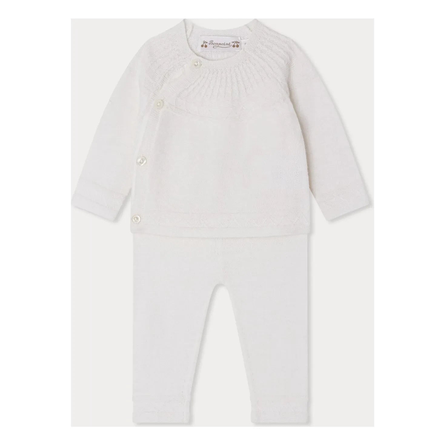 Bonpoint - Top y Leggings Jina Laine | Blanco