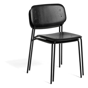 Hay - Silla de madera con bordes suaves | Negro
