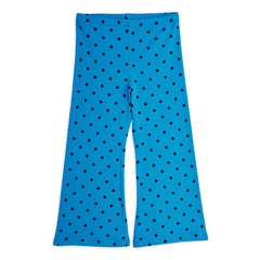 Mini Rodini - Pantalones acampanados de algodón orgánico | Azul azur