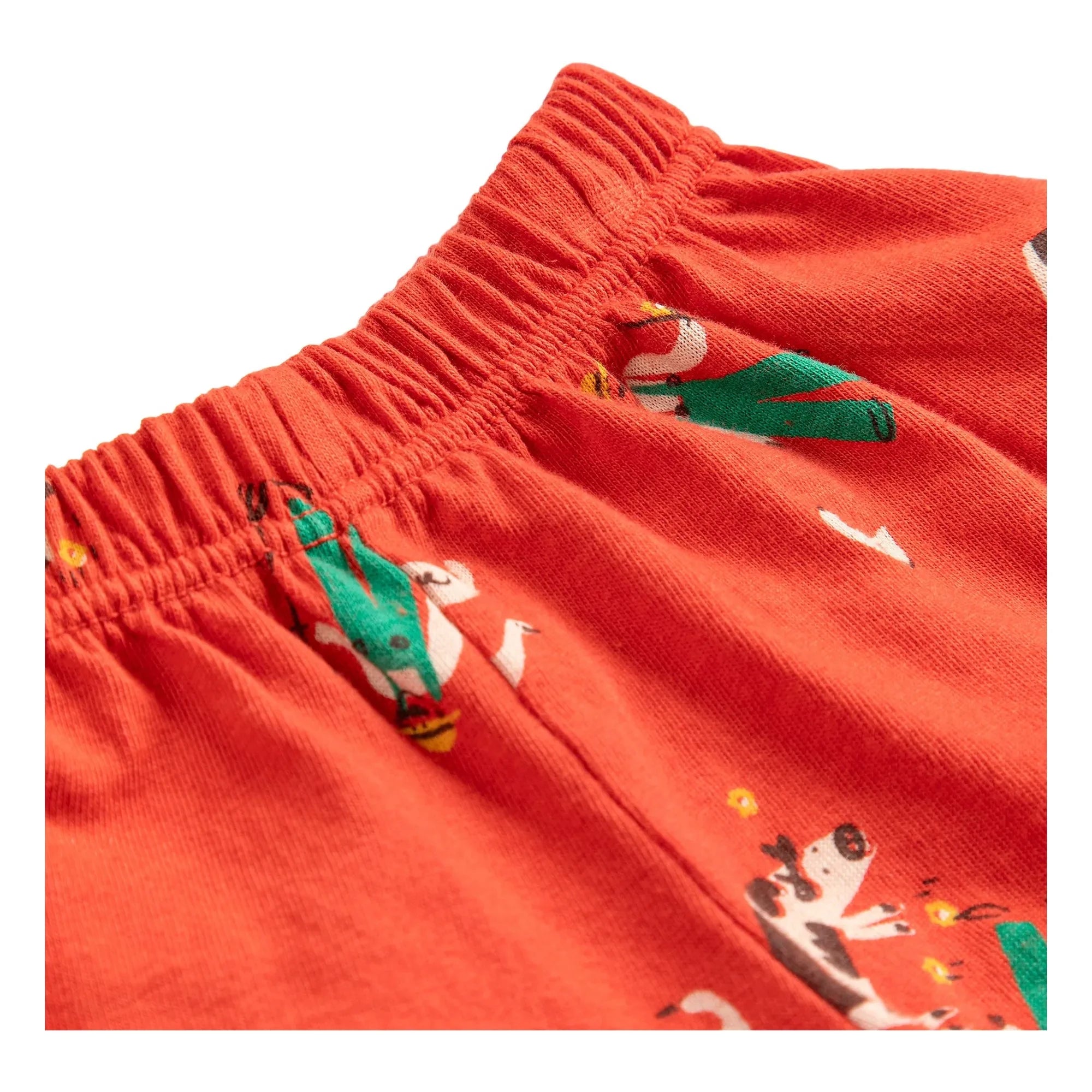 Bobo Choses - Pantalón corto de granja de algodón orgánico | Rojo