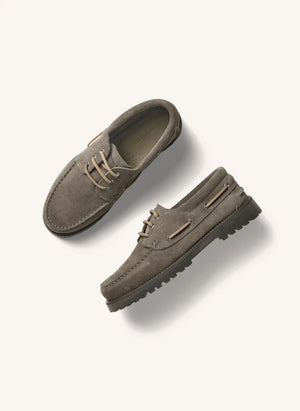 Garment Project - Ollie Zapato de Ante de Barco | Gris oscuro