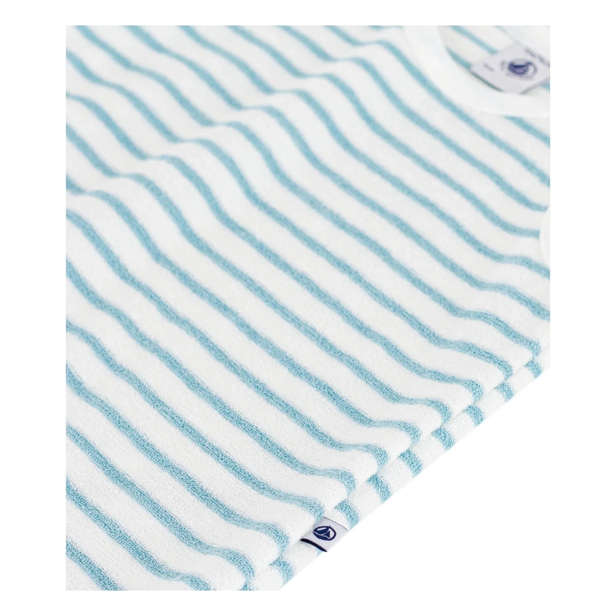 Petit Bateau - Mono de toalla a rayas | Azul