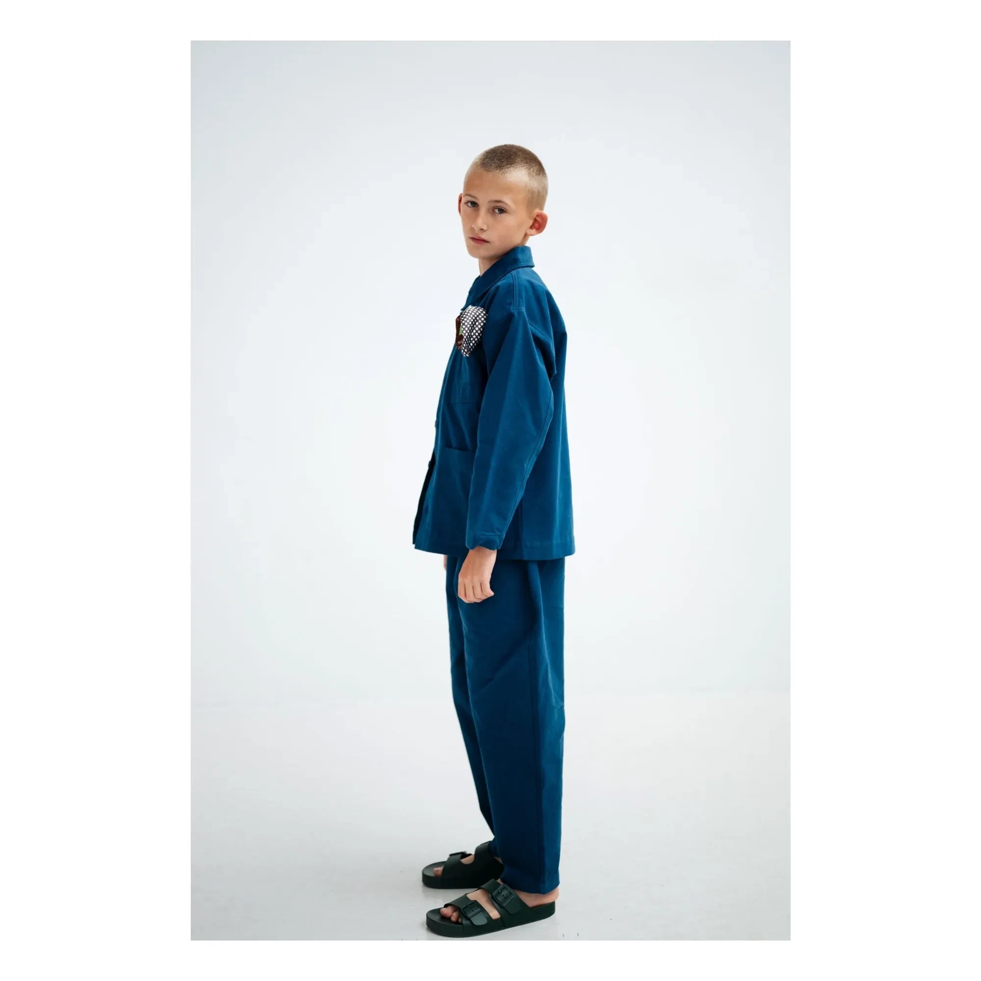Repose AMS - Chaqueta de trabajo de algodón orgánico | Azul Oscuro