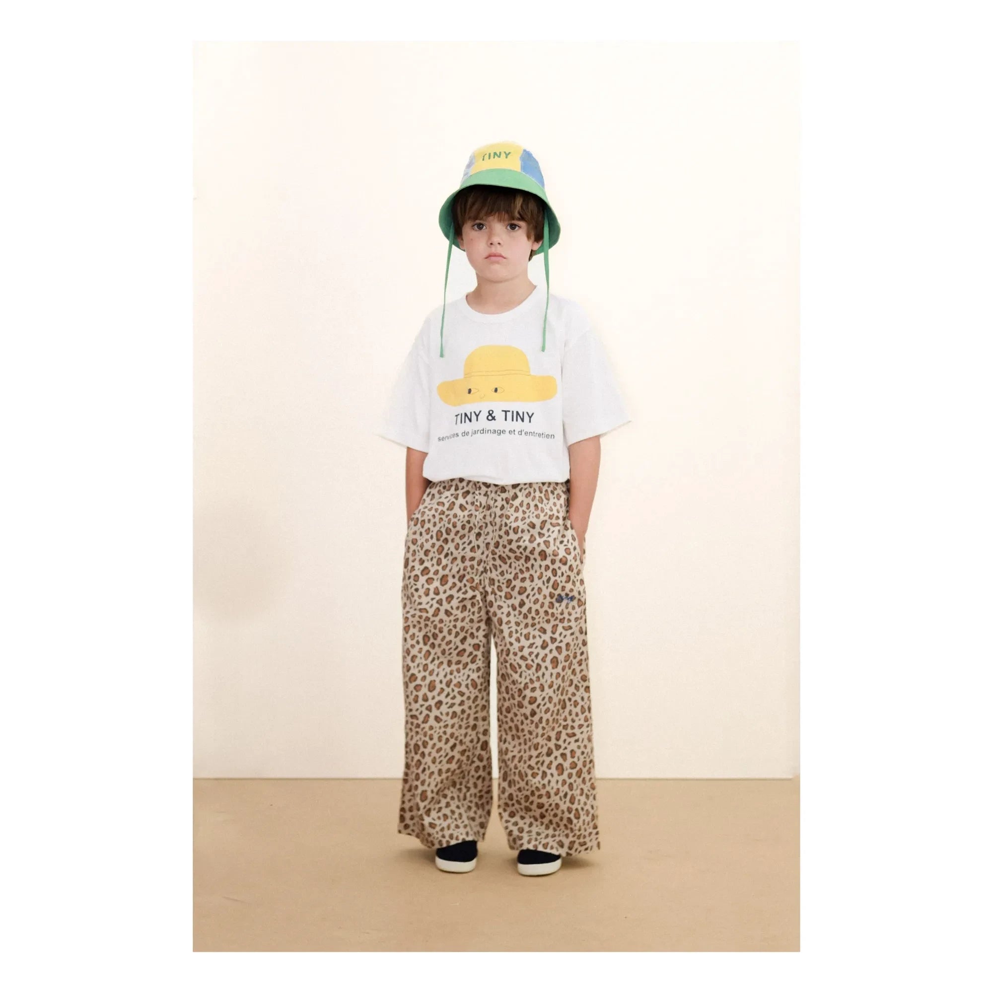 Tinycottons - Sombrero con bloques de color amarillo