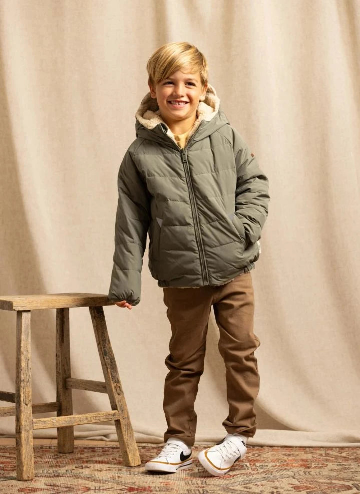 Töastie - Chaqueta de polar reversible doble cara | Salvia