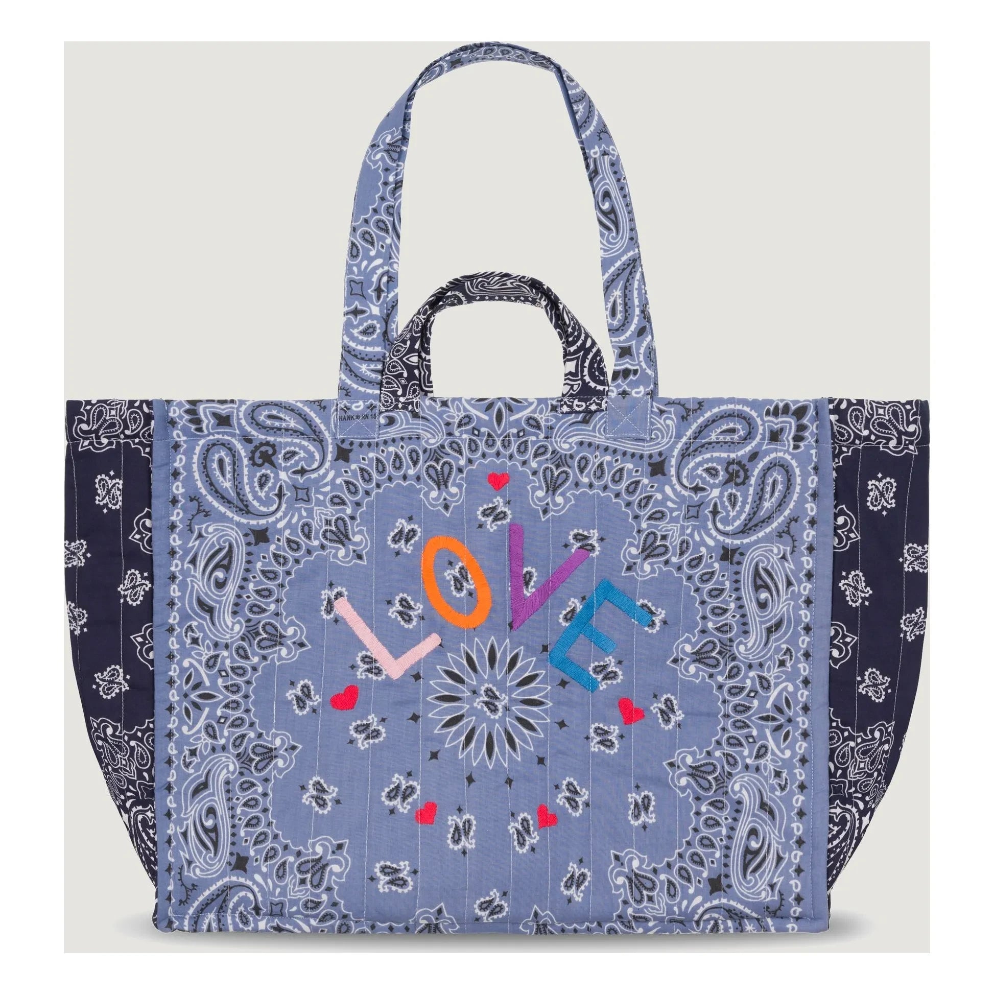 Llámalo por tu nombre - Matelassé Love Bolso Maxi | Azul
