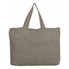 Haomy - Bolso tote a cuadros Piana II | Carbono