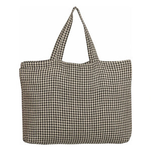 Haomy - Bolso tote a cuadros Piana II | Carbono