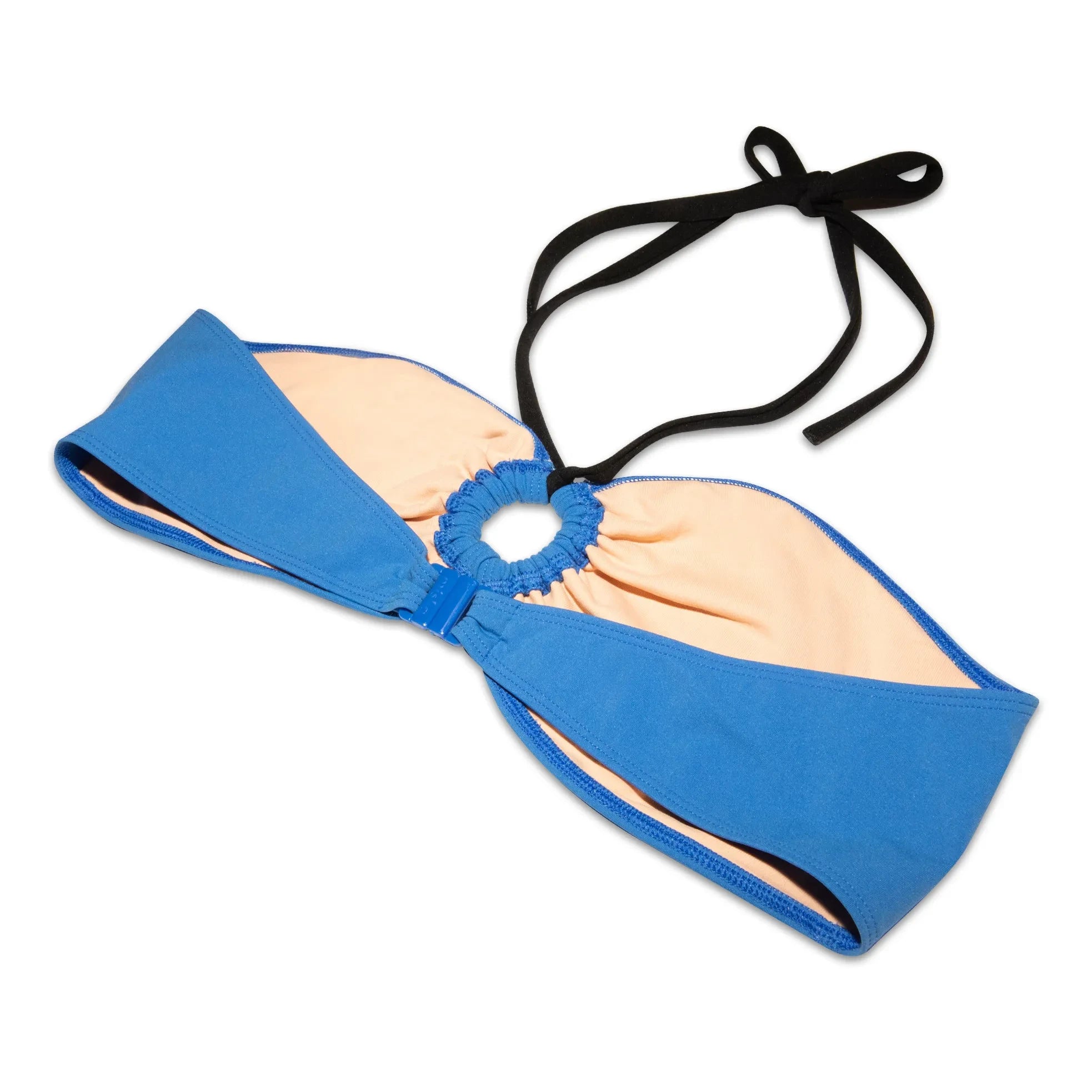 Miska Paris - Top de bikini bandeau bicolor | Azul real