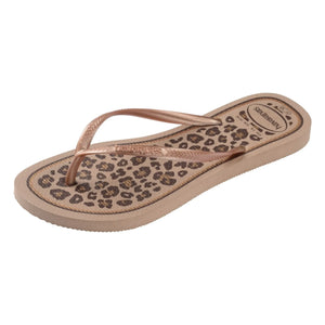Havaianas - Chanclas Slim Animals | Rosa Oro