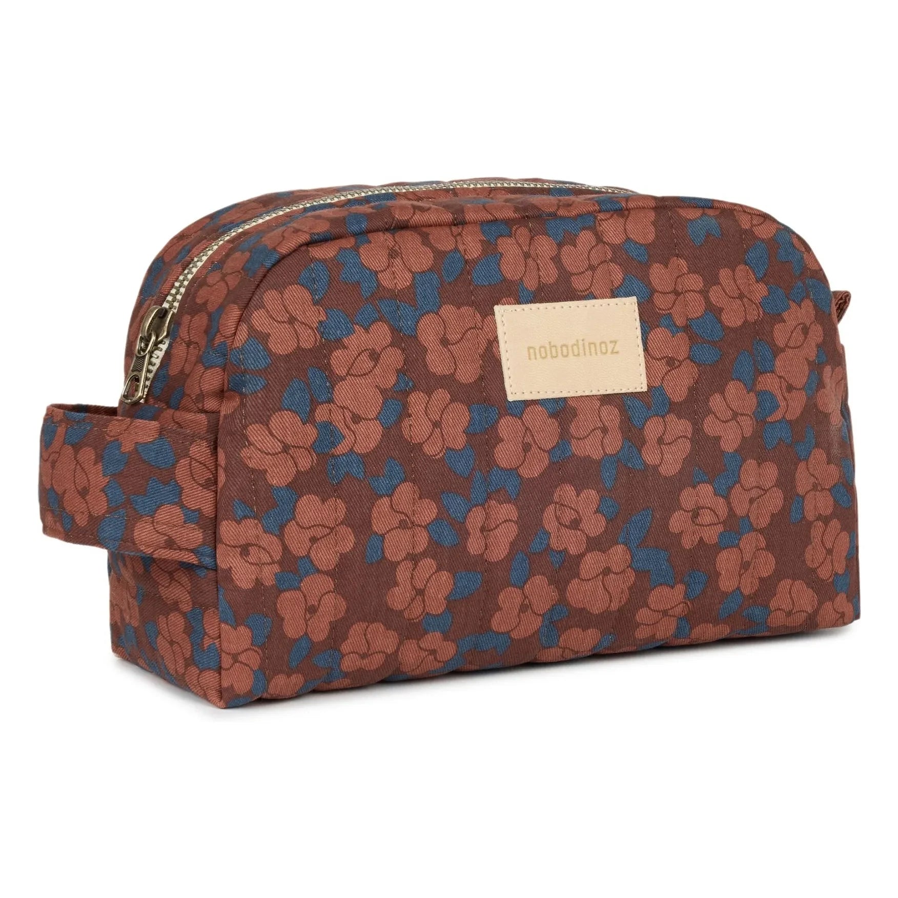 Nobodinoz - Hyde Park Amapolas Burdeos neceser impermeable | Rojo ladrillo